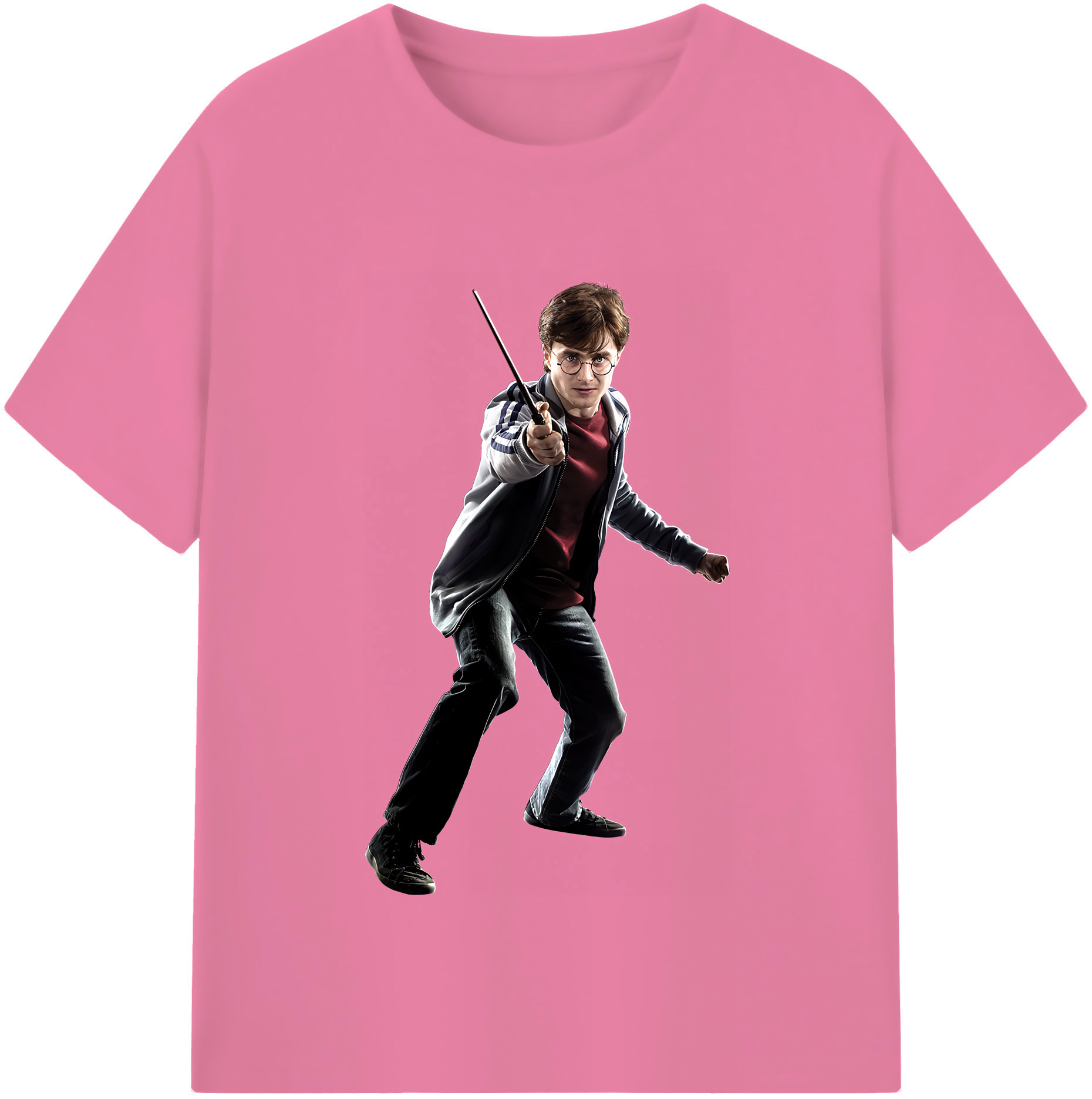 （画像用） Harry Potter ハリー・ポッターシリーズ 綿100％半袖Tシャツ（フロントプリント）
